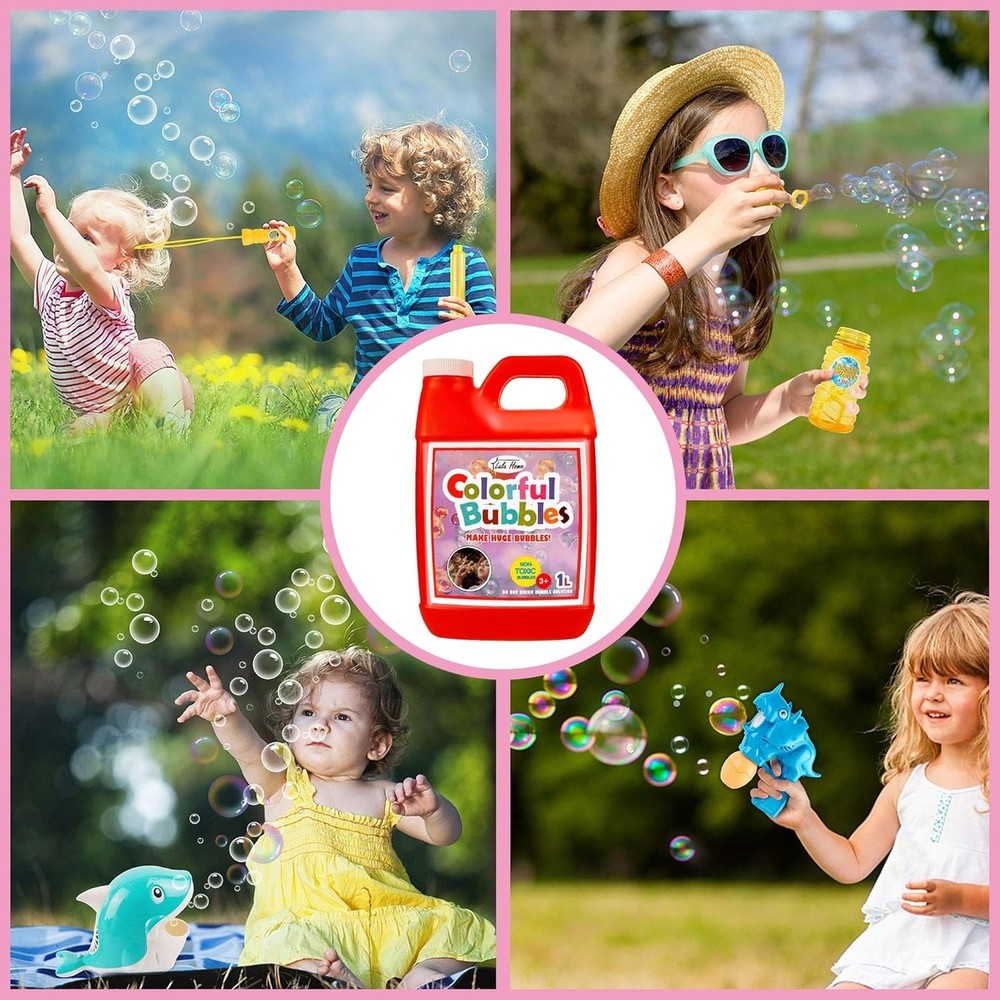 Concentrated Bubble Solution, 1 L/ 33.8 OZ Refill for Bubble Machines, Giant ...