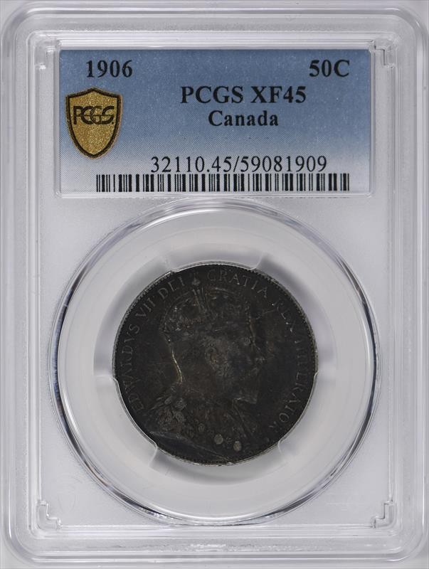 1906 Canada 50C PCGS XF45