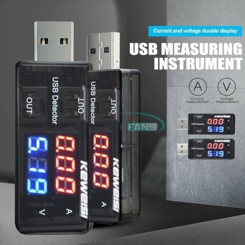 Black USB Power Meter,USB Current Meter,3-9V 0-5A Voltage Tester
