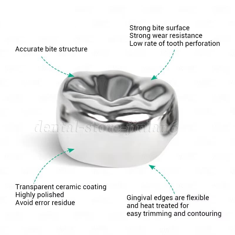 48 ASSORTED PRIMARY MOLAR STAINLESS STEEL CROWNS - COMPLETE KIT
