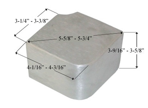 Pontoon Boat Aluminum Corner Cap Casting 42