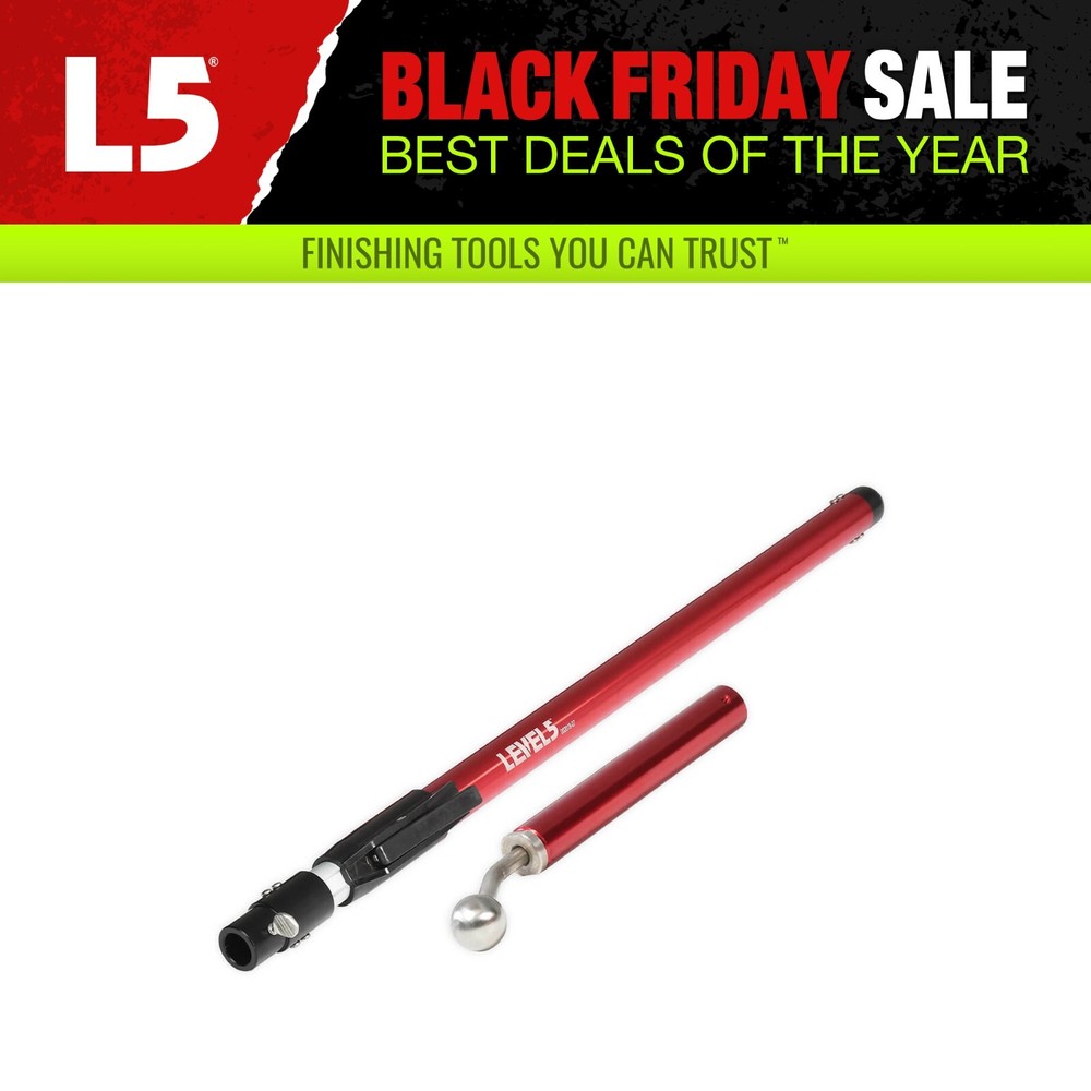 LEVEL5 Drywall Tools 39" - 57" Corner Finisher Handle Medium Extendable | 4-795