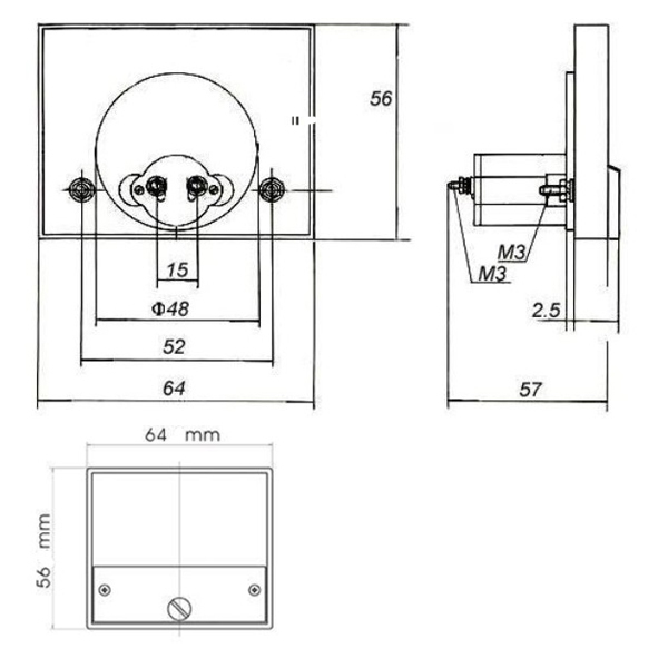 DC 5A Analog Ammeter Panel AMP Current Meter 85C1 0-5A DC Doesn't Need Shunt