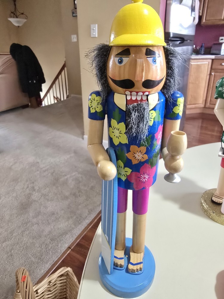Surfer Man Nutcracker Tropical Shirt