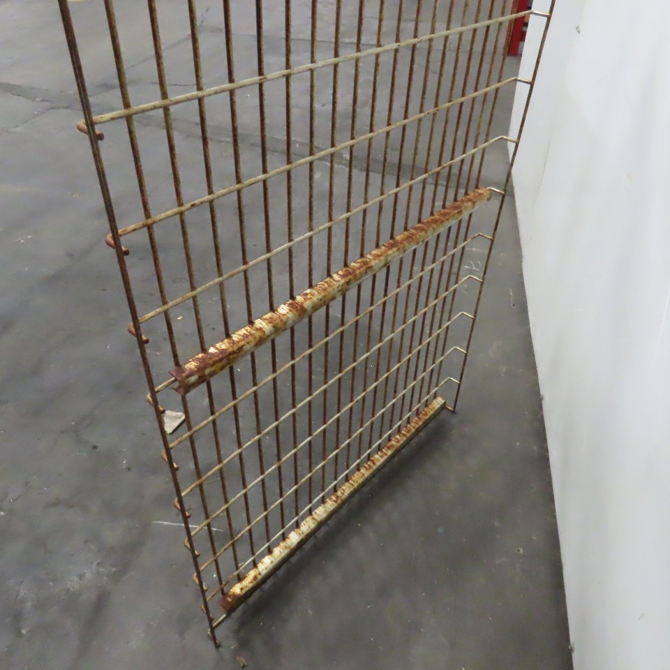 30" x 48" 3 Channel Double Waterfall Pallet Rack Wire Decking USED