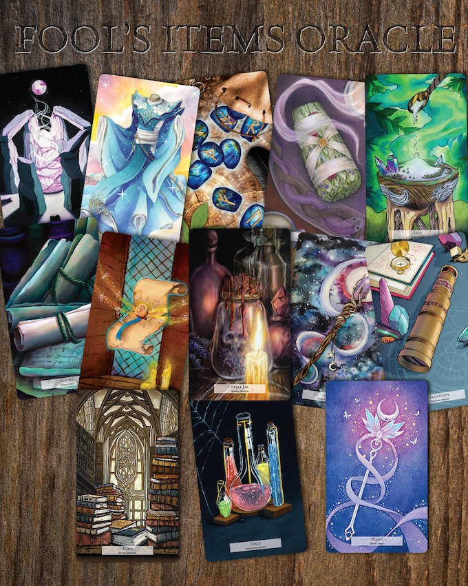 78 Tarot Fools Items Oracle Deck (w/Book)