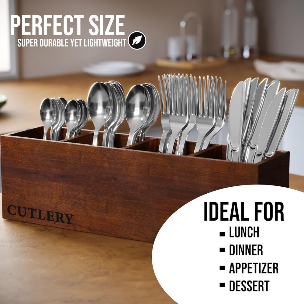 Exquisite Silver Plastic Spoons Heavy Duty 120 Pieces Silver Plastic Silverware