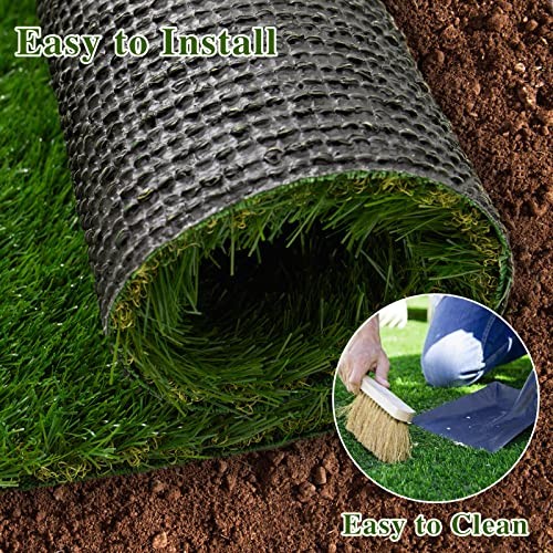 Natural Artificial Grass Turf 4 FT x 6 FT, Customized Sizes Thick 4FTx 6FT
