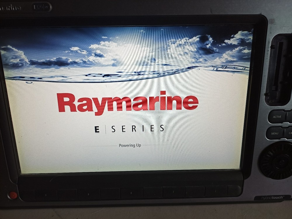 Raymarine E120w Widescreen HybridTouch Chartplotter Multifunction Display