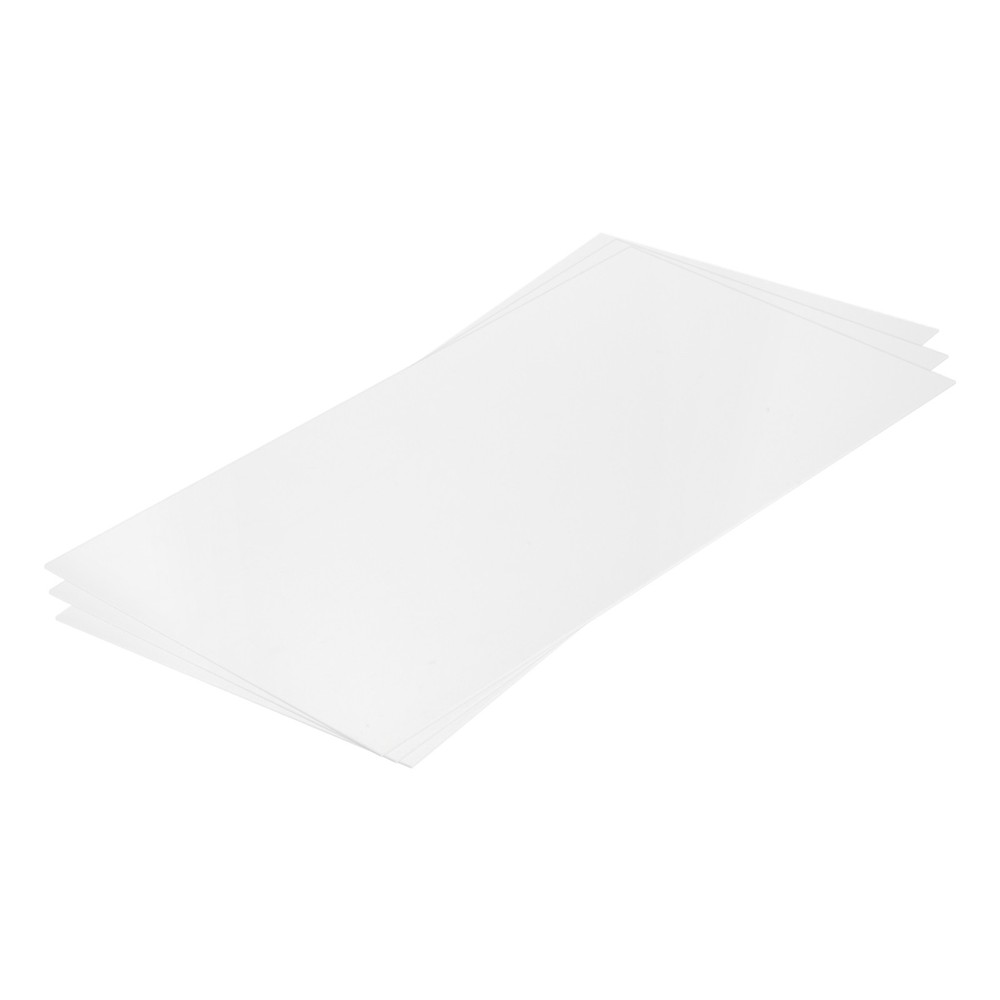 ABS Plastic Sheet 24 x 12 x 0.02" ABS Styrene Sheets White 3 Pcs