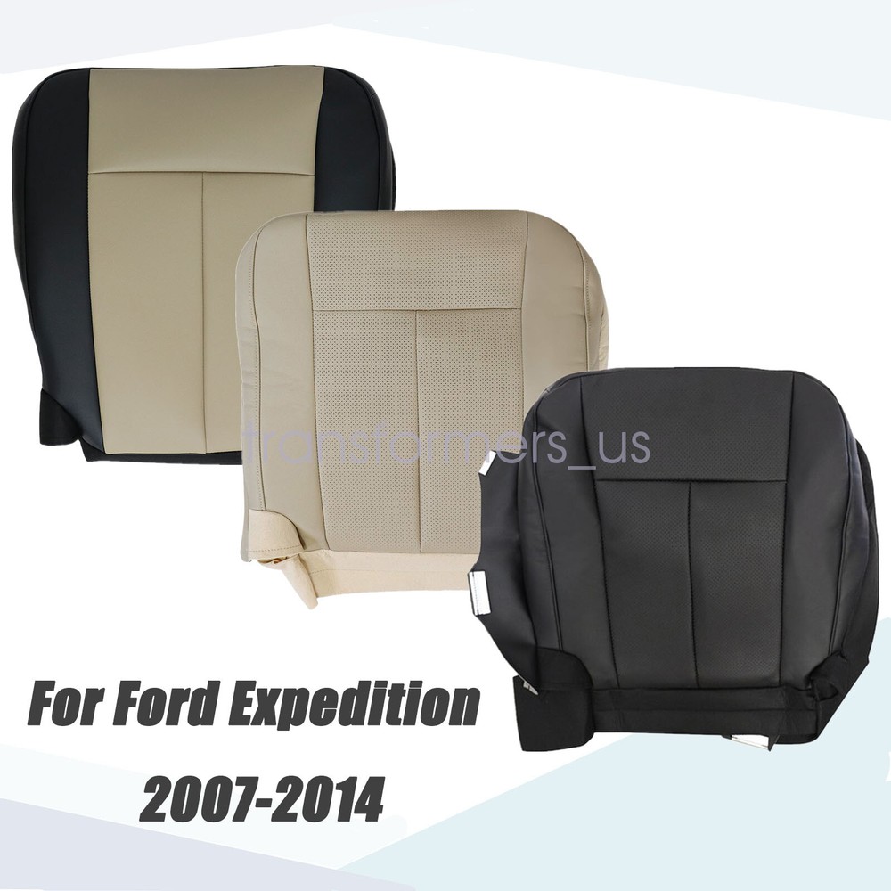 For 2007-2014 Ford Expedition Driver / Passenger Leather Bottom Seat Cover
