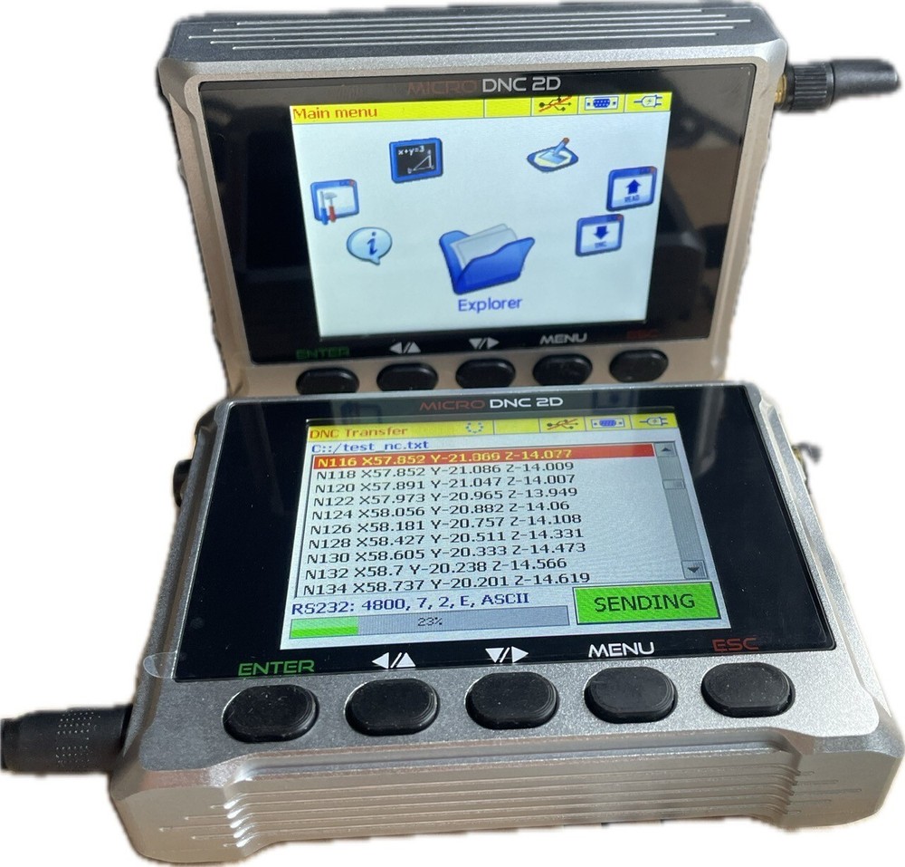 2PCS MICRO DNC 2D. DNC DEVICE FOR CNC MACHINES