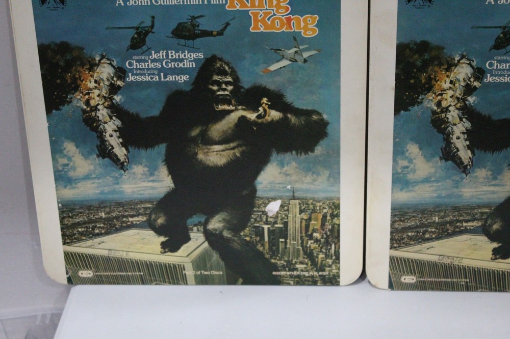 1983 CED SELECTVISION VIDEODISC Paramount Cult Classic King Kong 2 Disc Set