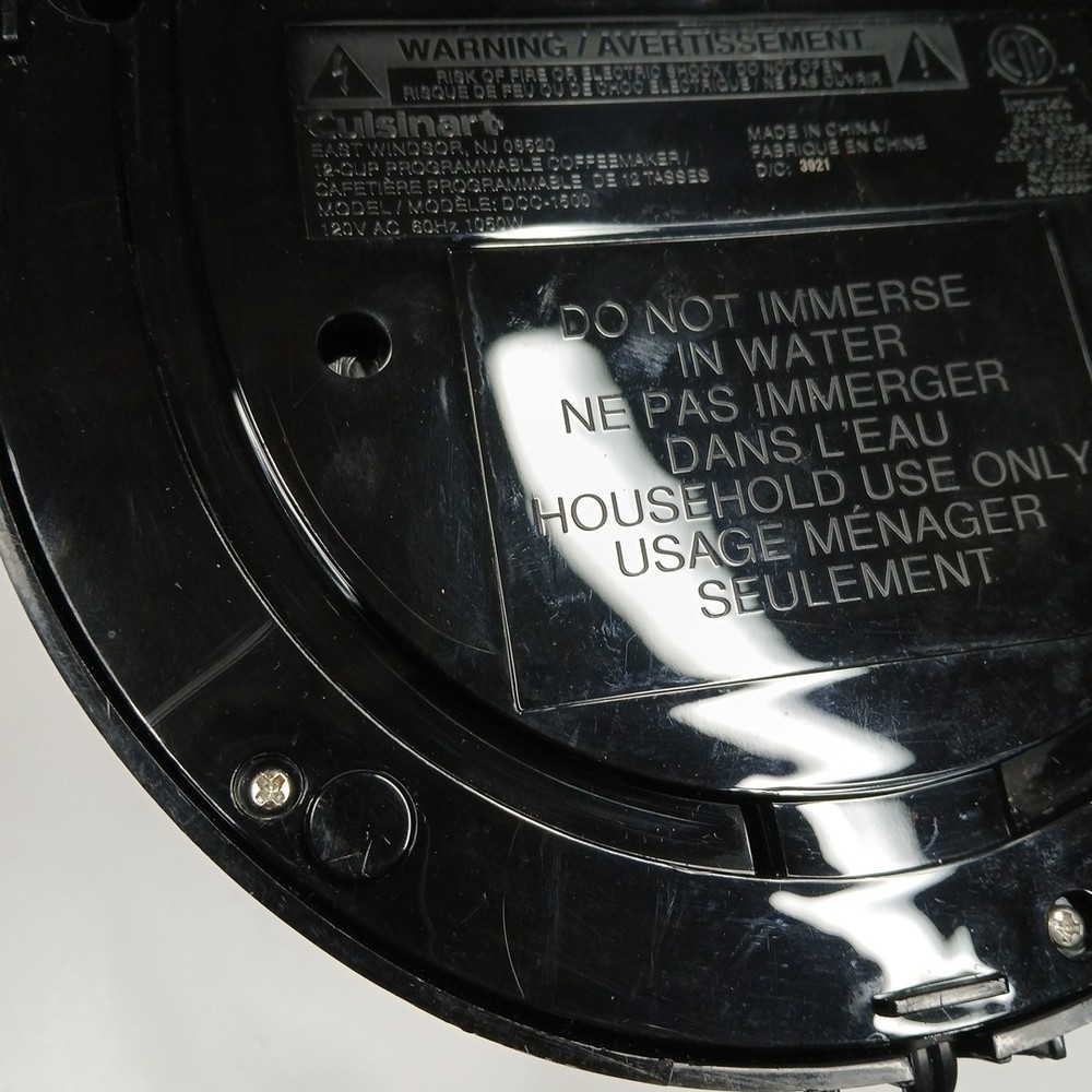 Cuisinart 12-Cup Coffee Maker Programmable DCC-1500 New/Unused No Box *READ*