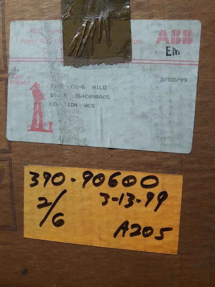 CO6HILO ABB RELAY 264C898A05