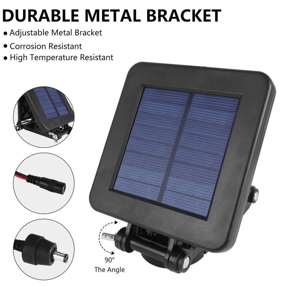 folwerpk 6-Volt Solar Panel for Deer Feeder with an Adjustable Mounting Brack...