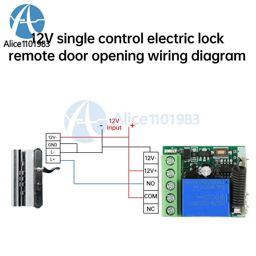 433Mhz Universal Wireless Remote Control Switch DC 12V Receiver Transmitter Set
