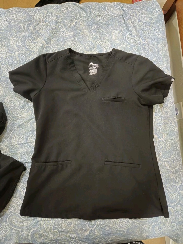 REINA Medical Uniform SCRUB SET Black