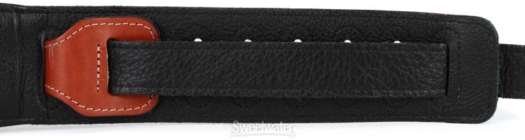Levy's PM31 Veg-Tan Leather Guitar Strap - Walnut