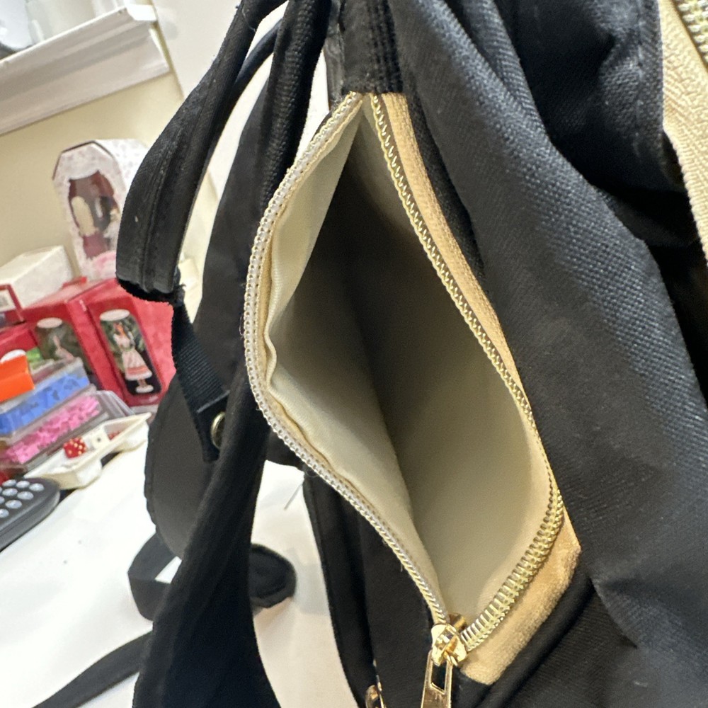 Breast Pump Backpack with cooler, USB Charging Port Black