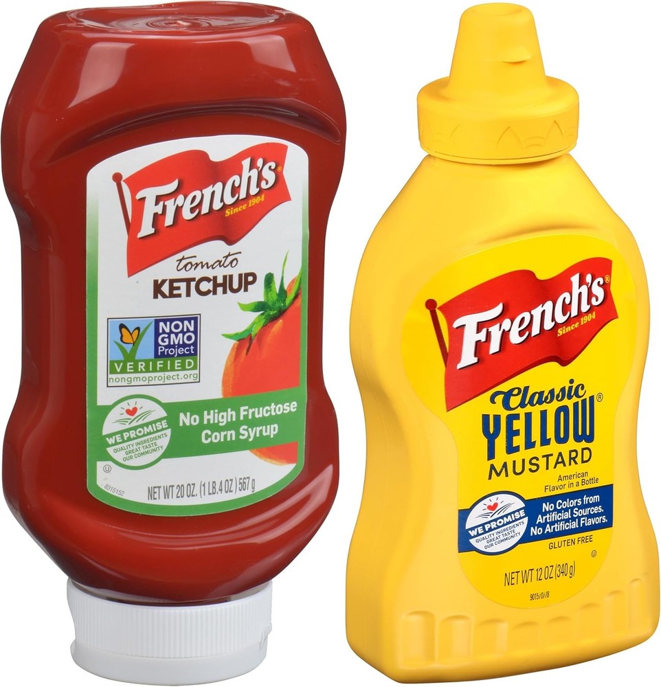 Tomato Ketchup and Classic Yellow Mustard Bundle
