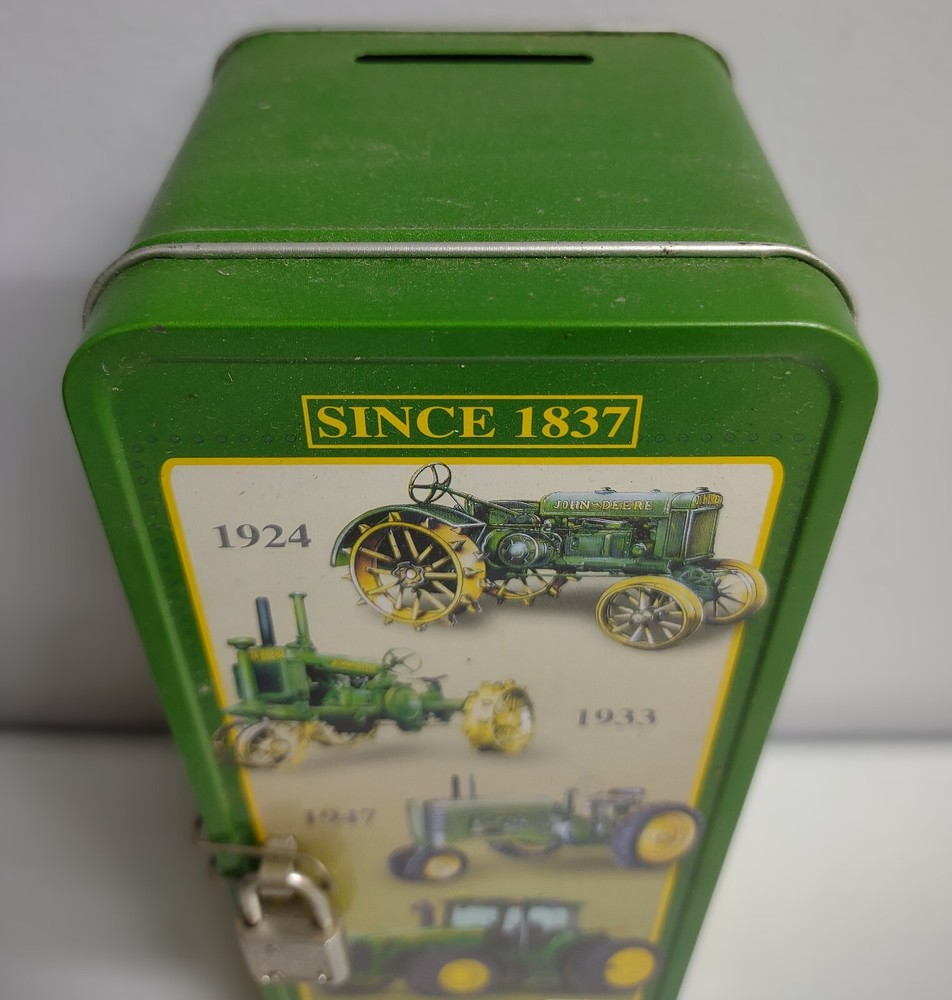 John Deere Mini Locker Tin with lock & key