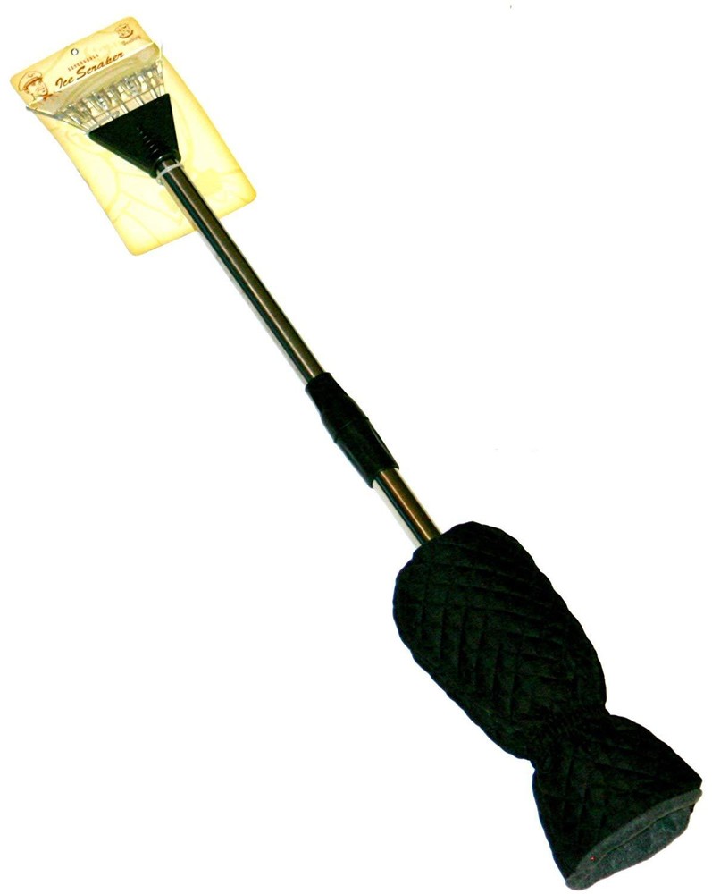 Wembley Extendable with Quilted Mitten Ice Scraper Black Winter Snow New in Box