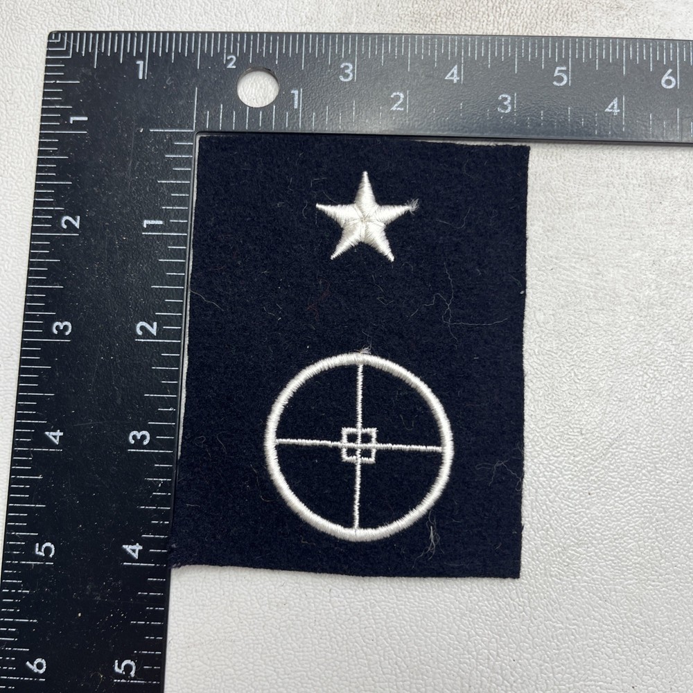 Vtg US Navy Gun Pointer 1st Class Patch Military 62NS