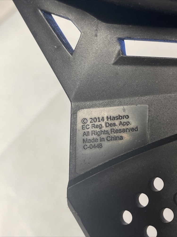 Hasbro Blue Team Protective Adjustable Face Mask Hard Plastic Elastic Strap