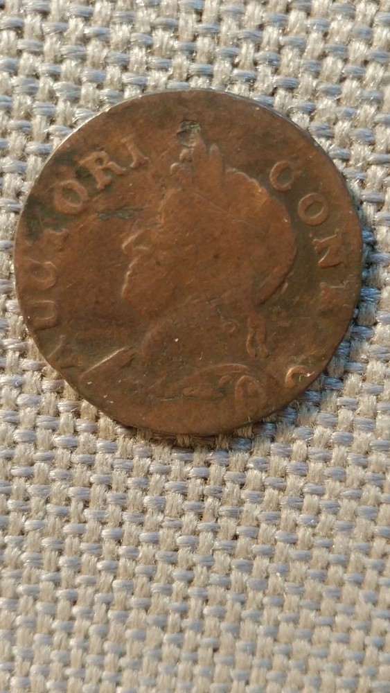1786 Connecticut Copper, Mailed Bust Left, scarce  Post Colonial
