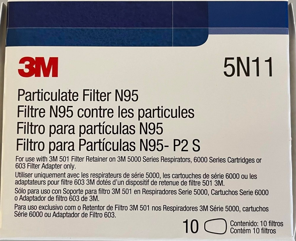 3M 5N11 Replacement Pre Filter Case 100 Ea = 50 Pairs
