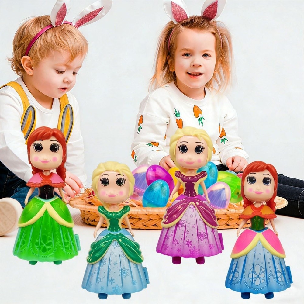 Transforming Princess Easter Eggs - 8 Pack for Creative Playtime Adventures