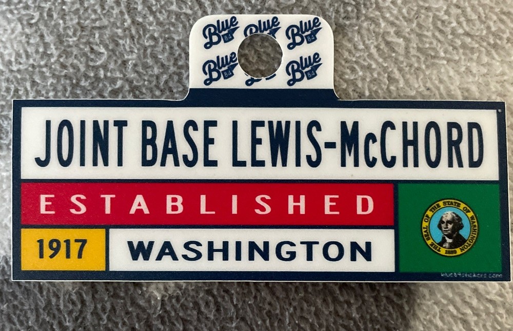 Decal - JBLM Lewis McChord Joint Base 1.5x4 Inches New