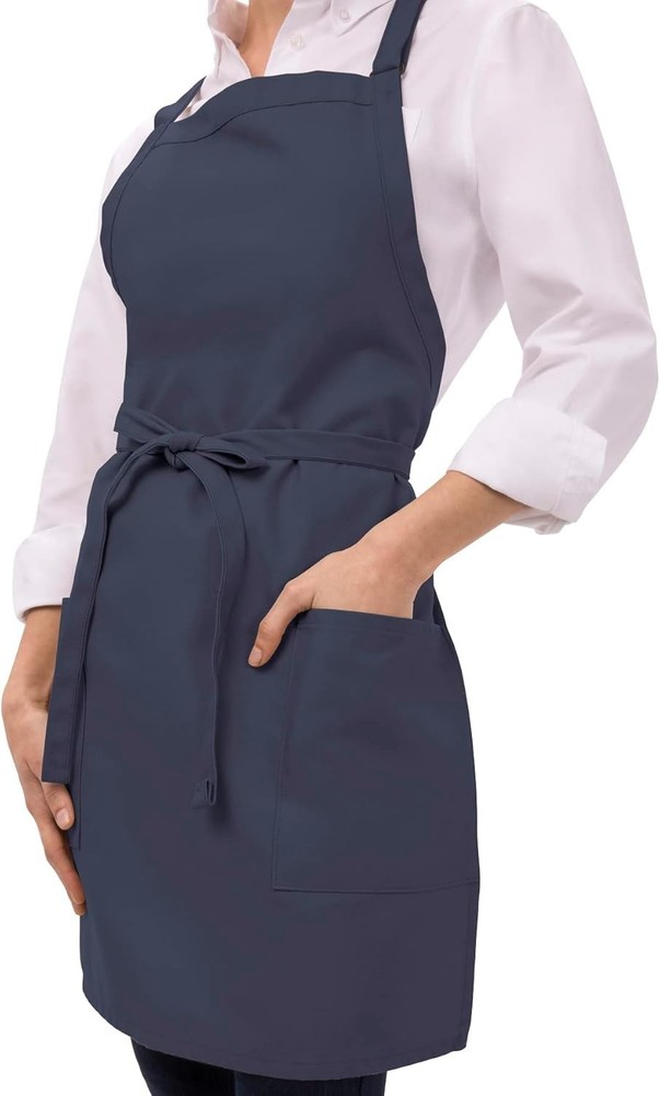Unisex Two Patch Pocket Bib Apron