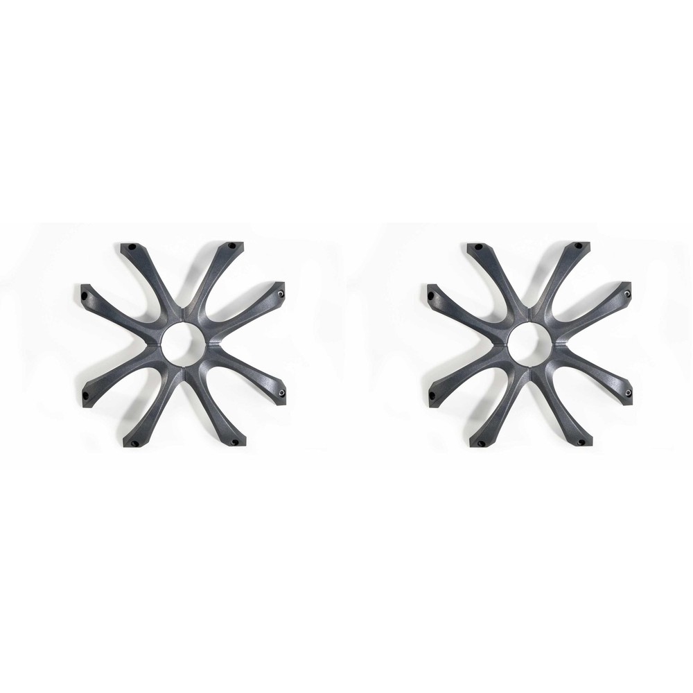 Kicker (2) 08GL712 Square 12 Inch 300mm Cast Grille Bundle