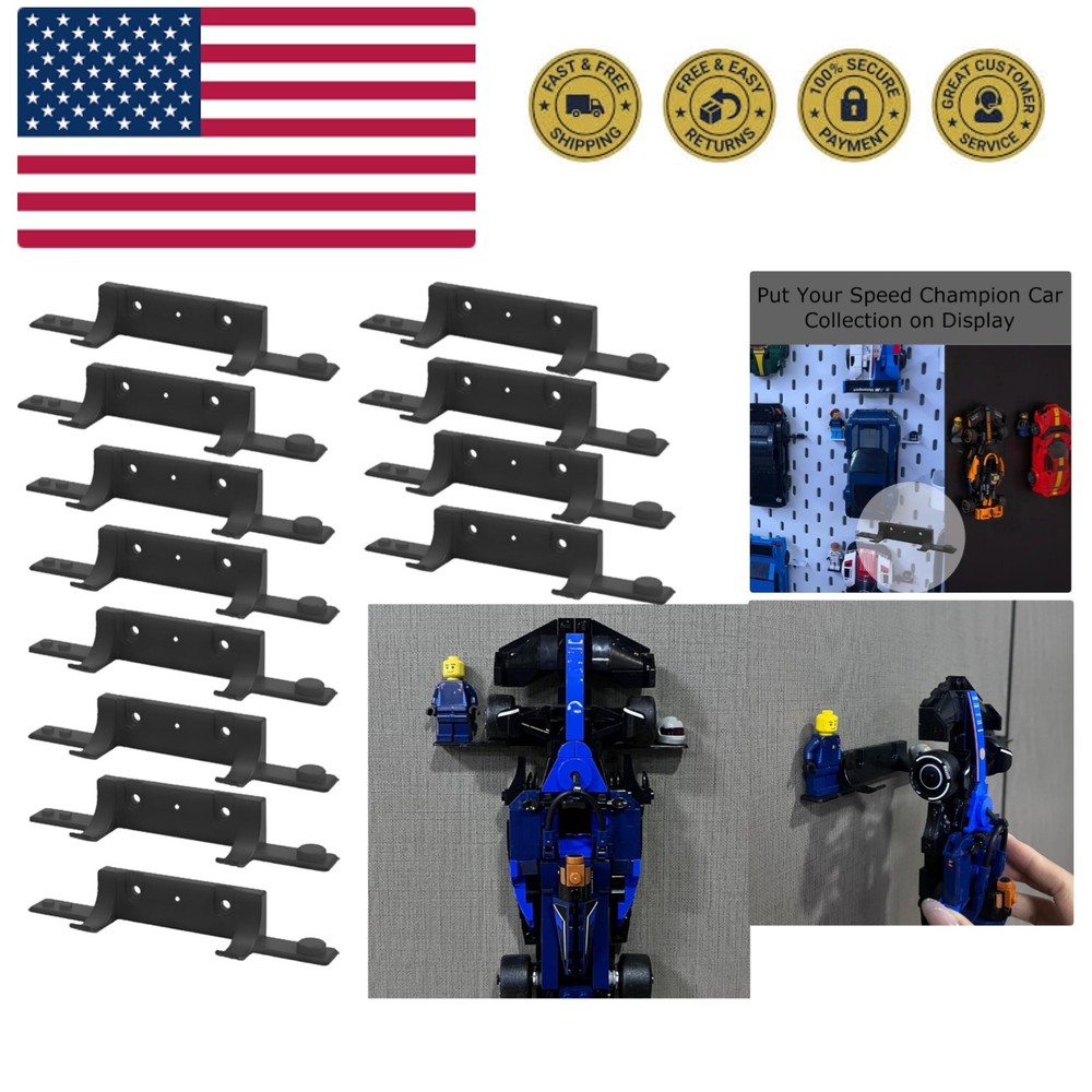 Wall Mount Compatible with Speed Champions Sets, Wall Bracket with a Base for...