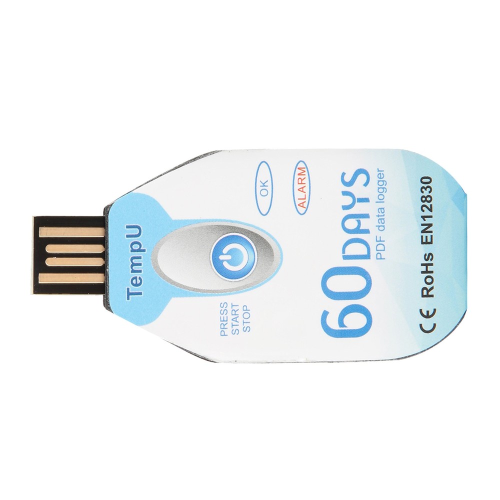 Temperature Data Logger Single Use PDF Report USB Port 10000 Points❀