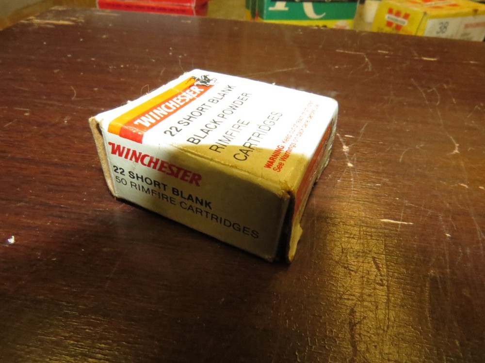 Winchester 22 Short Black Powder Box, No. 22BL, Empty