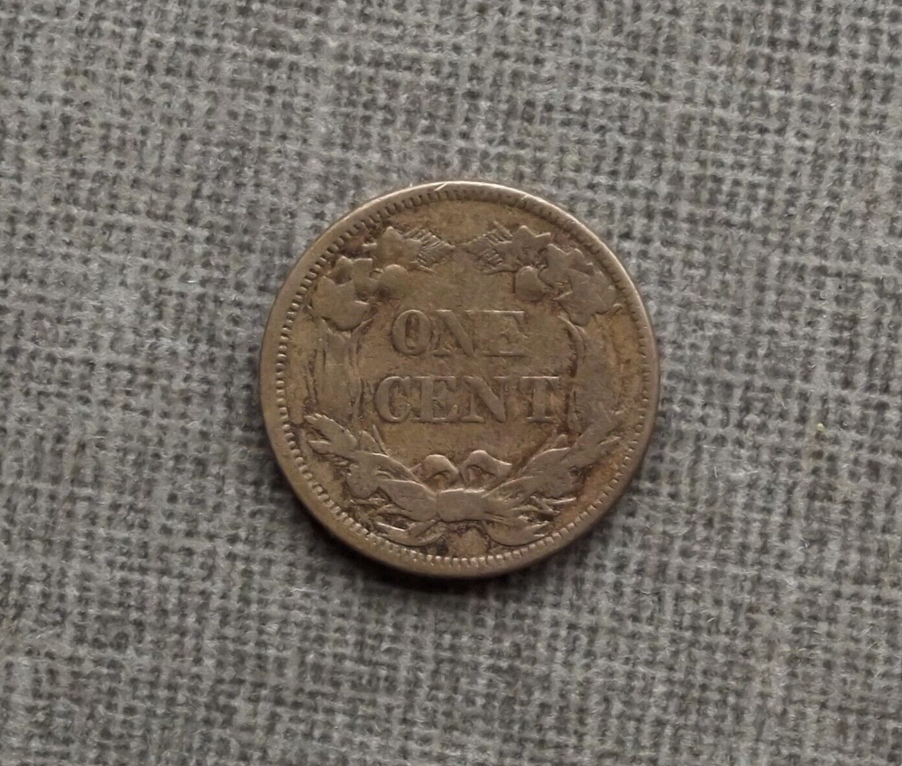 1858 Flying Eagle US Cent Small Letters VF Really Nice Coin