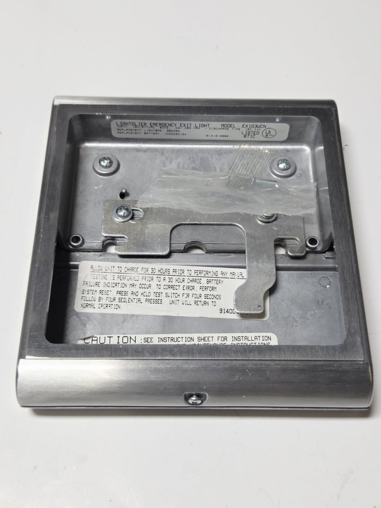 Lightolier Emergency Exit Light Ex1g3wcn