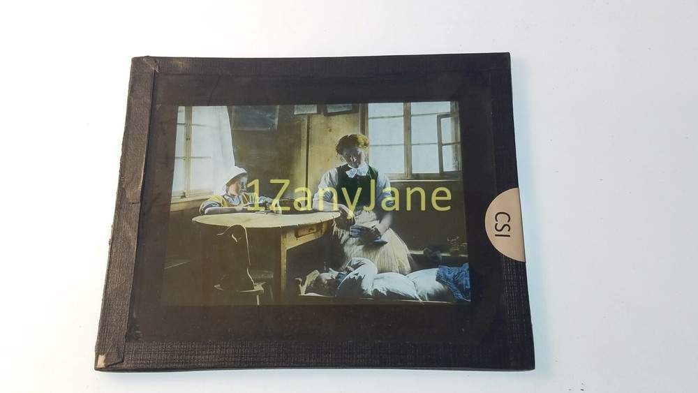 CSI HISTORIC Magic Lantern GLASS Slide MOTHER
