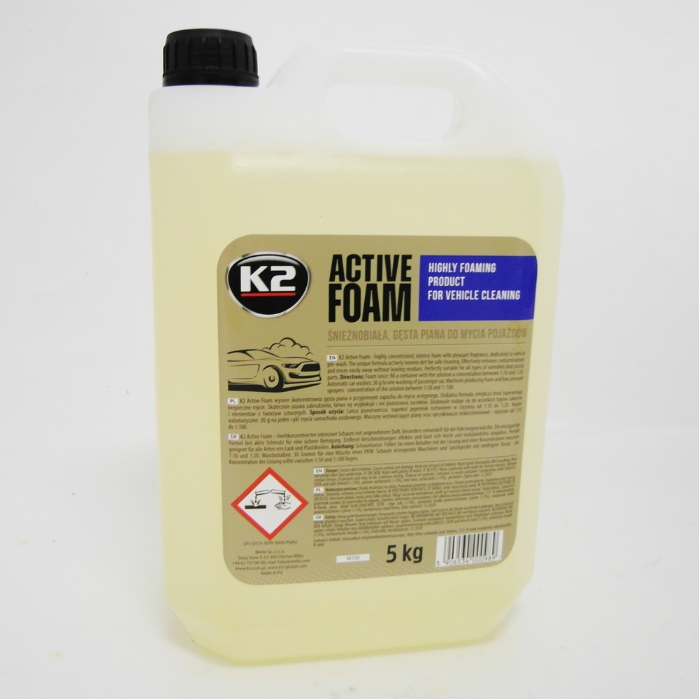 K2 ACTIVE FOAM 5kg Active Foam Highly Concentrated Concentrate Cleaning Foam