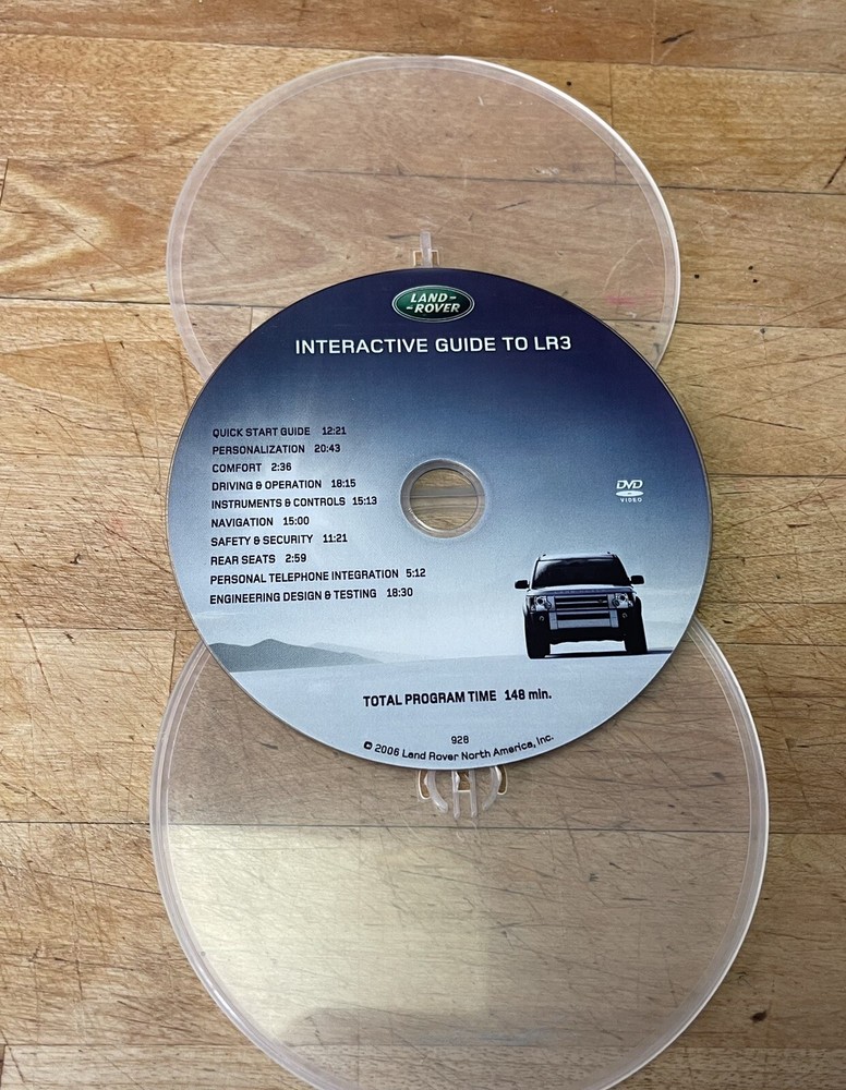 Land Rover LR3 Interactive Guide DVD/CD