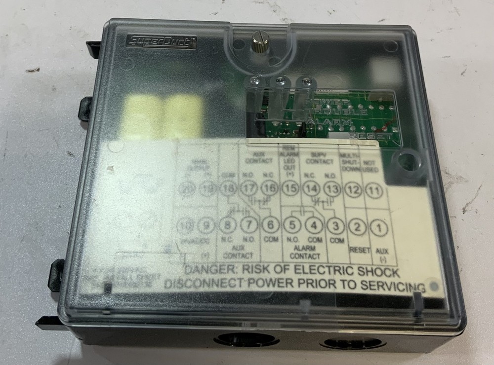 SuperDuct S853 Duct Smoke Sensor Controller, Black "N2E"