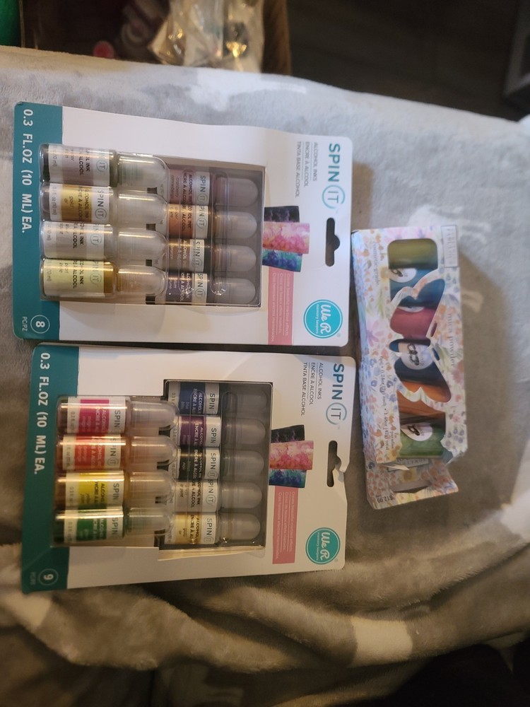 16 Alcohol Inks 6 Mica Powder