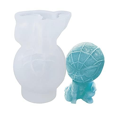 Silicone Molds Spiderman, Ice Maker Tray Cute Easy Medium, White