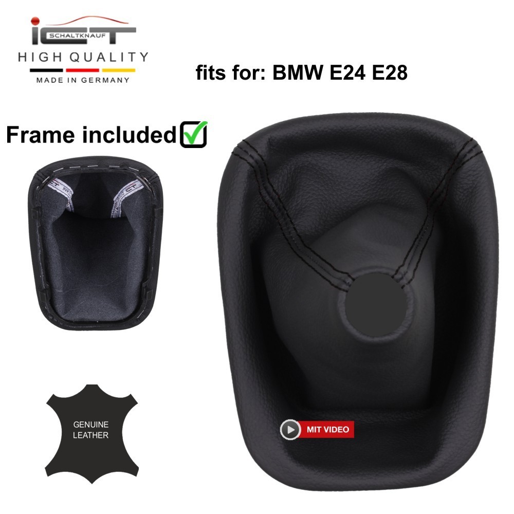 Leather gear stick gaiter boot for BMW 5  E24 E28 Original ICT frame 81-89 C