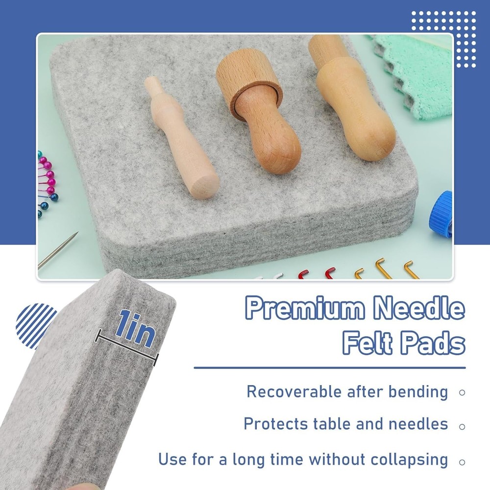 Rustic Needle Felting Kit: 40 Needles & Complete Tools - Creative Essentials