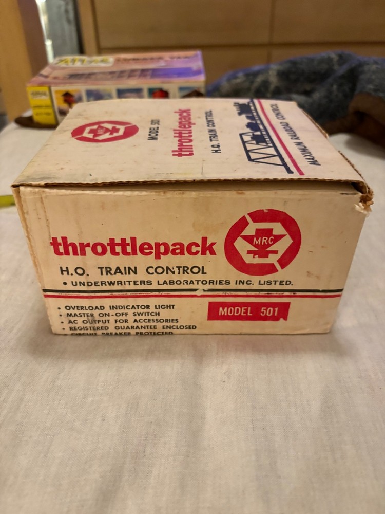 Vintage MRC Throttlepack #501 HO Train Control Train Transformer Model Railroad
