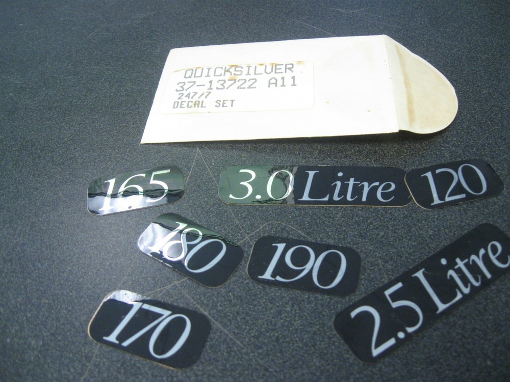 MERCURY MARINE ENGINE DECAL SET 13722A11 JO31